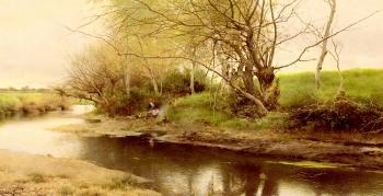 埃米利奧 桑切斯 珮裡耶 A campfire By the River's Edge 埃米利奧 桑切斯 珮裡耶 A campfire By the River's Edge
